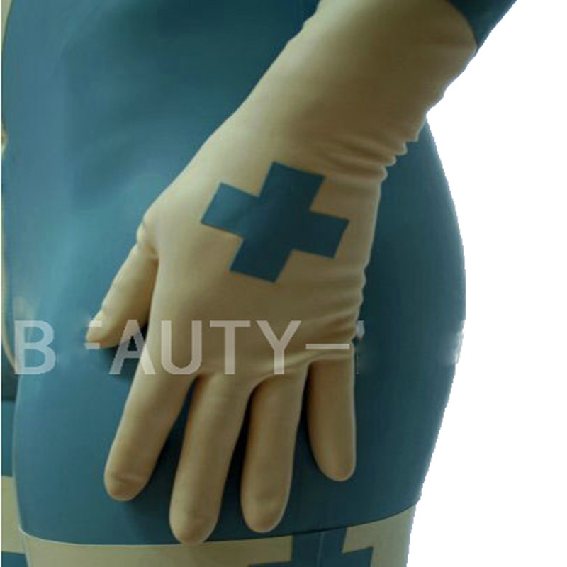 latex glove fetish Burned by facial hair bleach cream