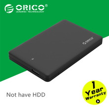 ORICO 2599US3 Sata3.0 to USB 3.0 HDD Case Tool Free 2.5 HDD Enclosure for Notebook Desktop PC hard disk Box (Not including HDD)