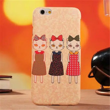 Cute Cat PC Phone Case for IPhone 6 6S phone case 4.7″ Dirt-resistant Water/Dirt/Shock Proof Anti-knock Mobile Phone Cases