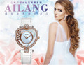 Sweet Heart Gift Watches for Girl Friend Women Party Dress Watches Fashion Moving Crystals Wrist watch