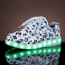 USB charging 8 colors led luminous shoes women & men couples casual colorful led light shoes size 35-44 neon luminous shoes