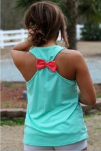 2015 Anchor Tank Tops Graphic Tee Women Back Bow Sleeveless shirt Summer Style Debardeur Woman