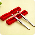 1pcsAuthentic threading stainless steel clamp eyebrow clip portable defeathering pliers pull beard wholesale beauty makeup tools