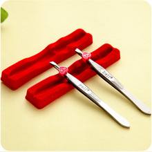 1pcsAuthentic threading stainless steel clamp eyebrow clip portable defeathering pliers pull beard wholesale beauty makeup tools