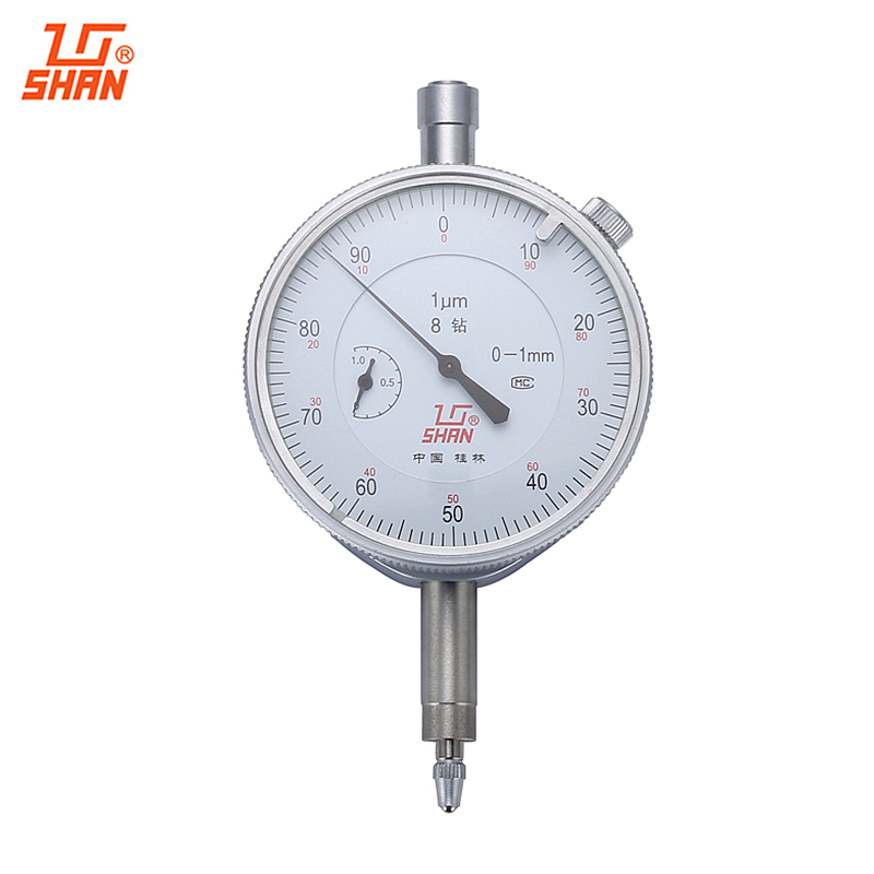 Dial Indicator 0-1mm/0.001mm Dial Gauge Dial Test Indicators Shockproof Micrometer Caliper Measuring Tools