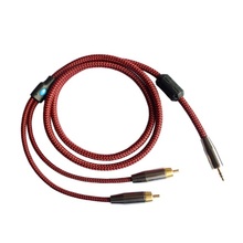Audio Cable HIFI AV 3.5mm to 2 RCA Audio Cable Computer iPhone ipad SAMSUNG MP3 TV Amplifier Speaker Cable Sound Speaker Cable