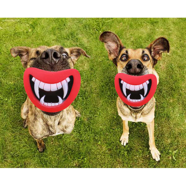 Durable Safe Funny Squeak Dog Toys Devil\'s Lip Sou...