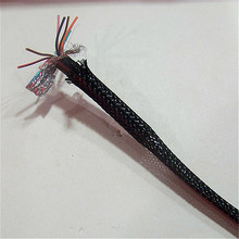 10 м/лот электрические кабели 14-контактный 26 # 14awg + темной зоне нейлон защитить экранировка корпуса кабели черный цвет Dia 7 мм