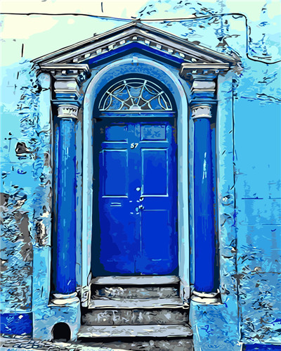 Oil Painting Colorful Fancy Door Creative Gate Doors Home Decor Painting Picture By Numbers Handwork Room Decoration Wall Art Painting Picture Decorative Paintingoil Painting Aliexpress