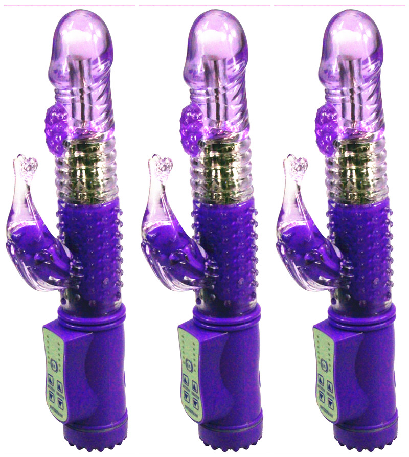 12 Modes Jack Rabbit G spot Vibrating Penis Sleeve Vibrator G Spot Vibration Rotation Body Massager
