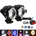 2 x High Power U7 Angel Devil Eye Light 125W Motorcycle LED Fog Spot light 1pc