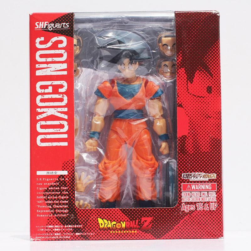 15cm SHF Figuarts Dragon Ball Z Son Goku SHFiguarts Son Gokou PVC Action Figure CollectionToy With Box