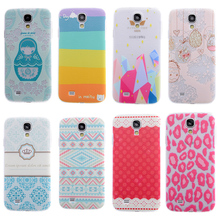 Phone Cases for Samsung Galaxy S4 case i9500 litchi colored drawing Cover mobile phone bags cases