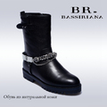 BASSIRIANA New Winter Snow Boots First Layer Of Matte Leather