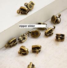 300pcs/lot 3# Vintage metal zipper head, zipper slider luggage Zipper Repair DIY Sewing Accessories Garment Tailor Tools AU187