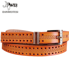 2016 new Women’s strap 5 color genuine fine belts leather casual all-match Women brief leather belt women’s strap belt students