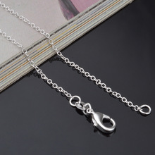 Wholesale New Fashion 925 Silver Beautiful Necklaces 1mm 16 inch 18 inch 20 Necklace chains 925