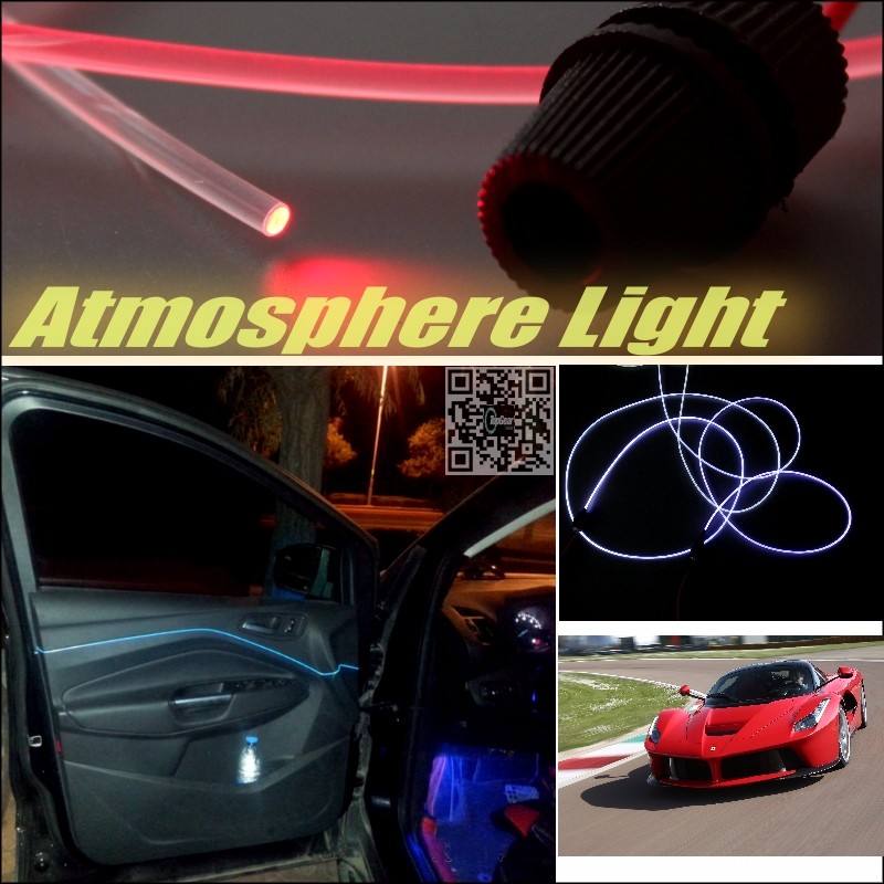 Car Atmosphere Light Fiber Optic Band For Ferrari LaFerrari Furiosa Interior Refit No Dizzling Cab Inside DIY Air light
