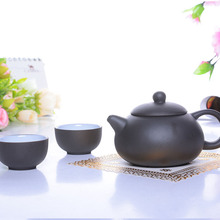 3pcs Teapot purple cup travel tea kung fu tea three sets of tea pot and two