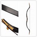 Longbowmaker Traditional Smooth Black snakeskin exquisite Longbow 20 60LBS Mongolian Bow QHBL
