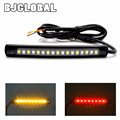2016 New Universal 2835SMD LED Motorcycle car Flexible Tail Brake and Turn Signal Strip License Plate