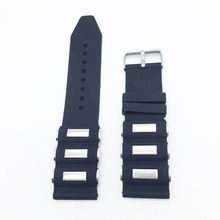 2016 Hot Universal Rubber/Silicone Link Bracelet Wrist Strap 22mm 24mm Watchband Fit For Apple Watch Moto 360 2nd Gen 42mm watch