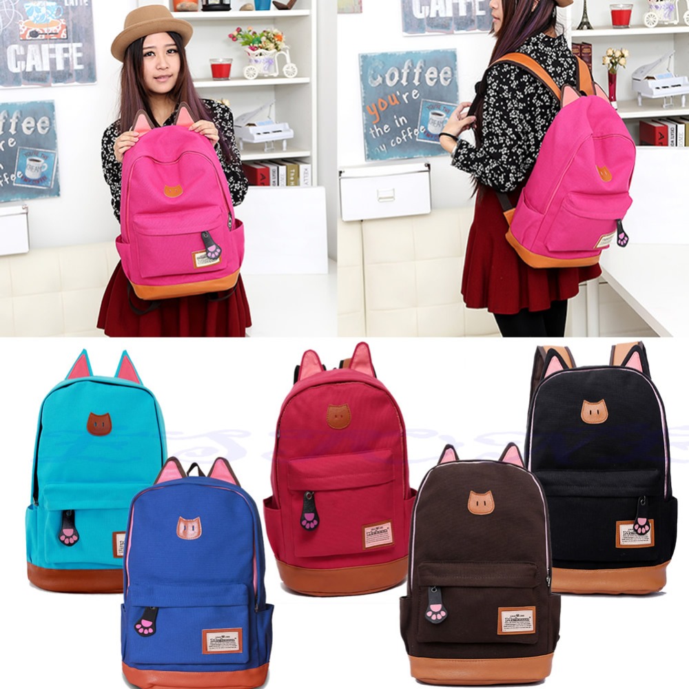 2015 Women bags Backpack Girl School Fashion Shoulder Bag Rucksack Canvas Travel bags