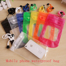 8 inch seal Waterproof Bag Pouch Underwater Back Cover Case For iPhone 6 5 5s 4 4s for lg g2 Pouch for Galaxy s4/5/6 for millet
