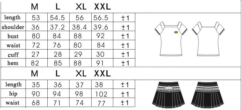 Women Tennis Dress Plus Size Suit Shirt Skirt Two Piece Suit Sexy Ladies Robe Tenis Vestitini Donna Vestidos De Tenis Skorts (8)