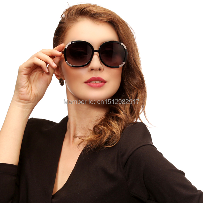Fashion sunglasses for women big frame Polarized sunglasses CL2119 Original case sun glasses oculos three colors Free shipping