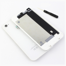 For iPhone 4 4G 4S Compatible Back Glass Rear Door Battery Cover Replacement screwdriver white Black