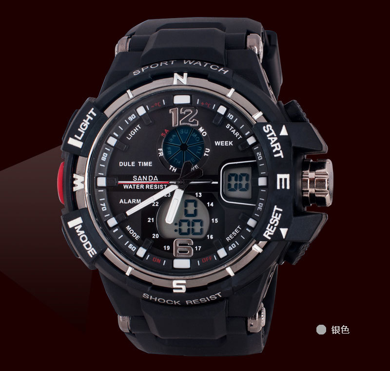 2015 new fashion Men and women fashion multi function electronic watch fashion elegant sports watch G