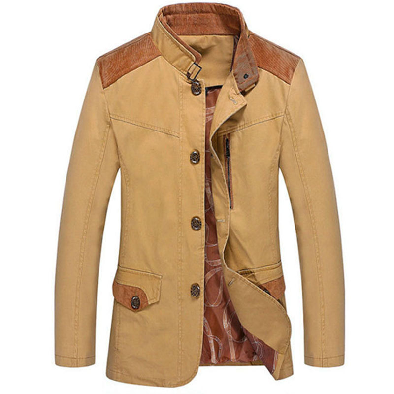 Hot 2015 New Mens Winter And Autumn Business Jacket Men Trench coat Mens windbreaker Winter Coats
