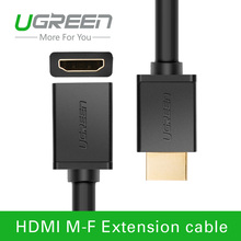 Ugreen 0,5М, 1М, 2М, 3М, 5М Высокоскоростной Позолоченные Подключите мужчиной и женщиной Кабо кабель HDMI удлинитель 1,4 В 1080 3D для HDTV XBOX Apple TV
