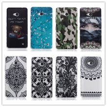 Cartoon Black Stripes Soft TPU Phone Cover For Microsoft Lumia 550 case N550