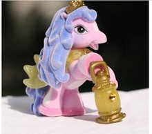 New 1pcs 5cm Little carton flocking horses Action Figures Filly Unicorn Doll Anime Figurines Figures Kids Toys For gift