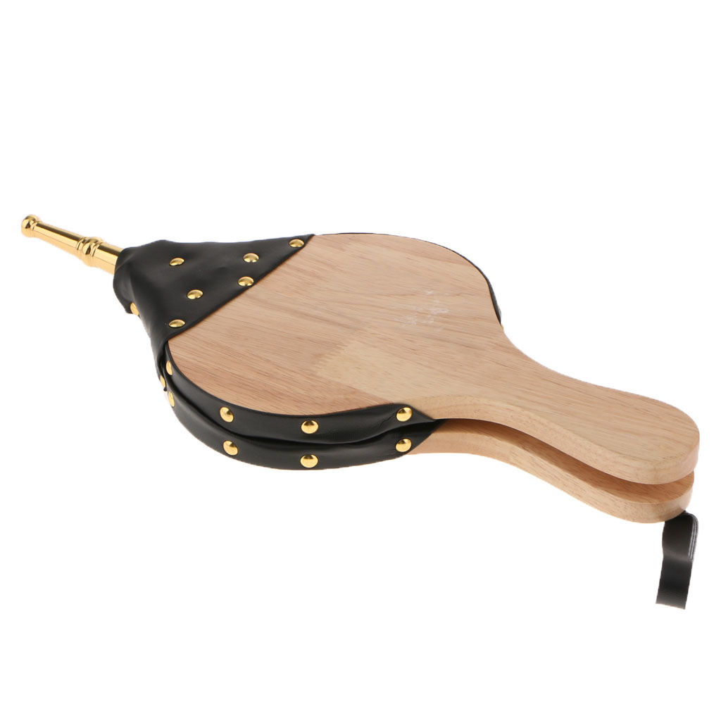Fireplace Bellows Wooden Hand Air Blower For Bbq Wood Stove