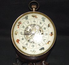 RARE classicality clock bronze 12animal model Free shipping