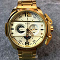 2016 stylish new male quartz watch luxury brand sapphire mirror multi function dial men stainless steel