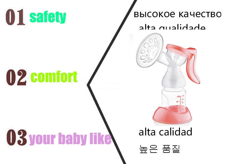 Three Block Adjust Speed Squeezing Breast Pump With Nipple Suck Breast Milk Maternity Seins Baby Bottle Safety Good Feeds Strong (1)