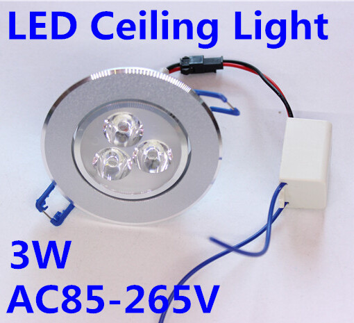 10pcs/lot 9W Ceiling downlight  LED ceiling lamp Recessed Spot light 85V-245V for home illumination Freeshipping
