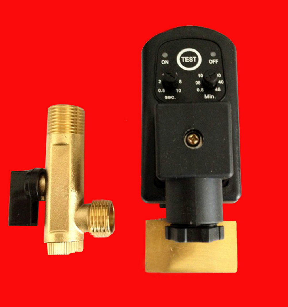 110V 1/4" Compressor Condensate Auto Drain Timer Valve 110V 1/4