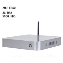 In Stock ! mini pcs E350 1.6G HZ pocket pc thin client windows 7 mini tv box support 3G and WiFi (LBOX-525)
