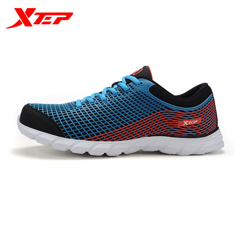 New Brand 3D Mesh PU Leather Men Sport Running Shoes Super Lightweight Breathable Training Athletic Sneakers 40-44 Free Shipping