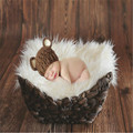 Faux Fur Blanket Basket Stuffer Mongolia Fur Photography Props Newborn Photography Props Fur wool Mat Background