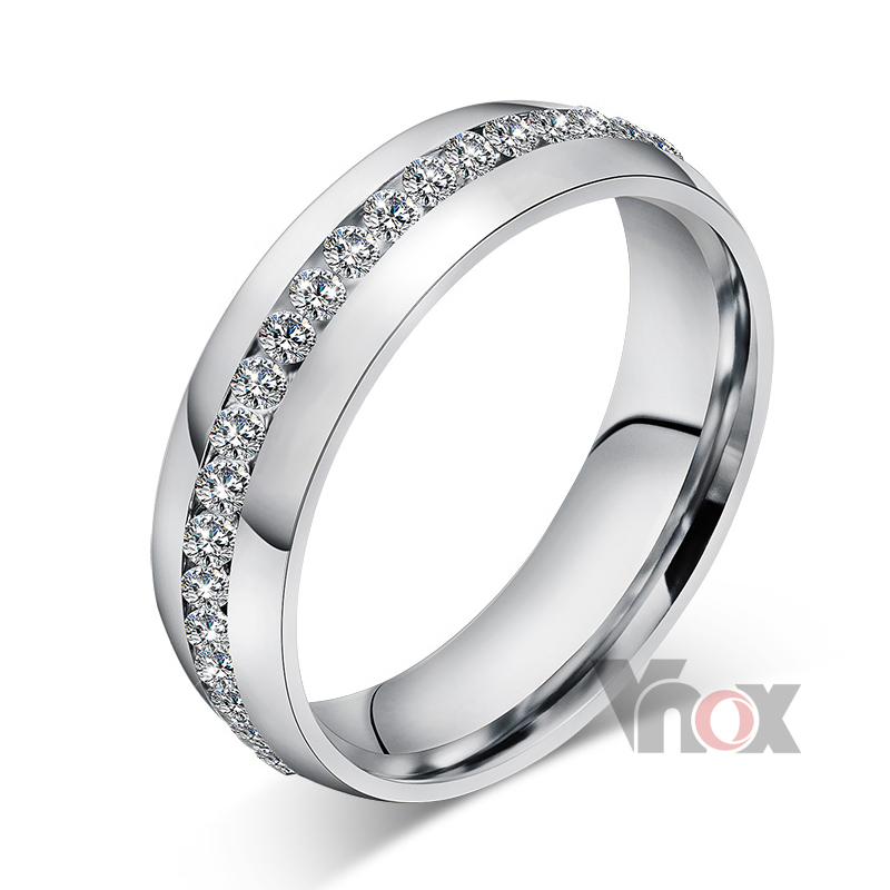 Wholesale rings fashion stainless steel wedding rings for women jewelry free shipping