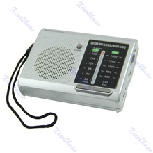 Portable AF FM Shortwave Radio Receiver With USB SD MP3 REC Player