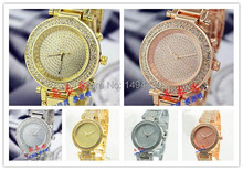 2015 ventas calientes nueva moda mujeres del reloj marca Kors aleación relojes de cuarzo digitales hombres mujer hombre calendario reloj 0MK1