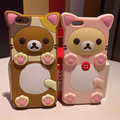 3D Cartoon Bear Rilakkuma Silicone Funda Capa Coque Case For Iphone 5 5s 6 6s 6Plus