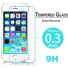 For iPhone 5s 5c Premium Tempered Glass Screen Protector for iPhone 5s Toughened protective film